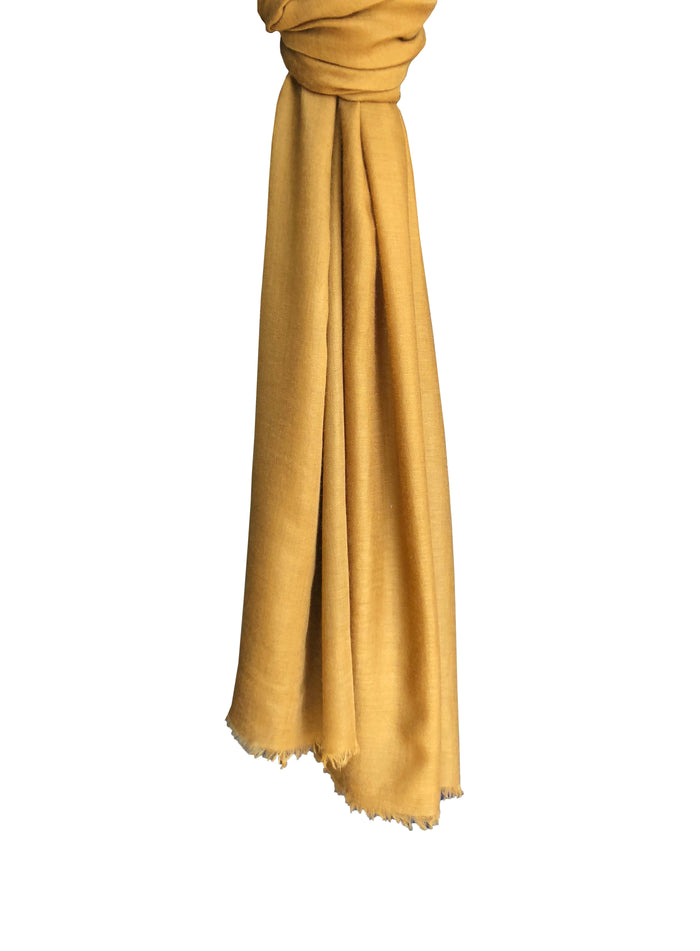 Denis Colomb Toosh Lisse Shawl Golden Brown