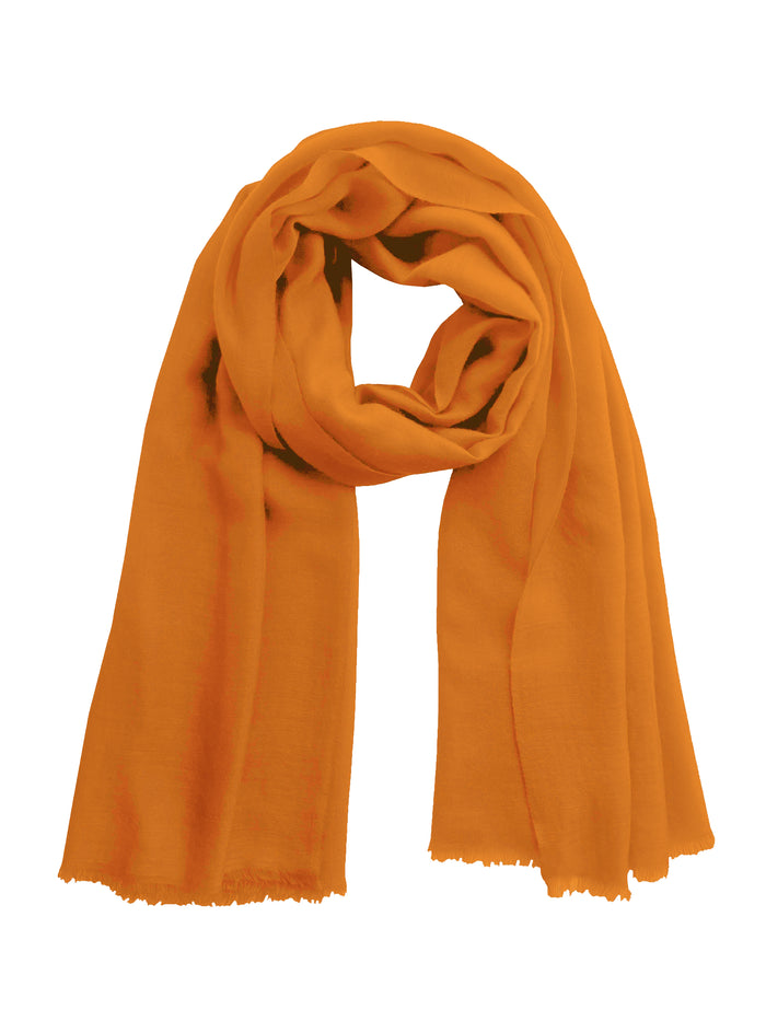 Denis Colomb Toosh Lisse Shawl Orange