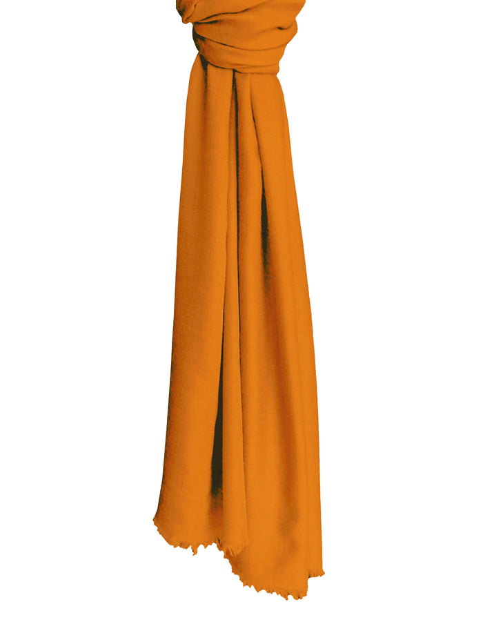 Denis Colomb Toosh Lisse Shawl Orange
