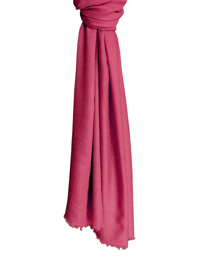 Denis Colomb Toosh Lisse Shawl Pompei Red