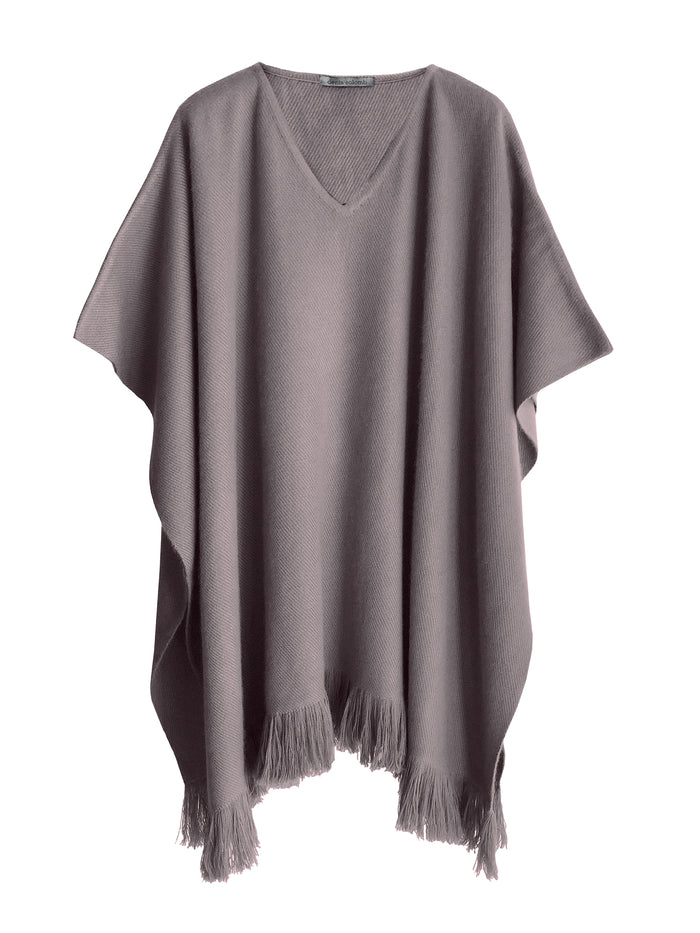 denis colomb Women's Classic Poncho Dust Brown
