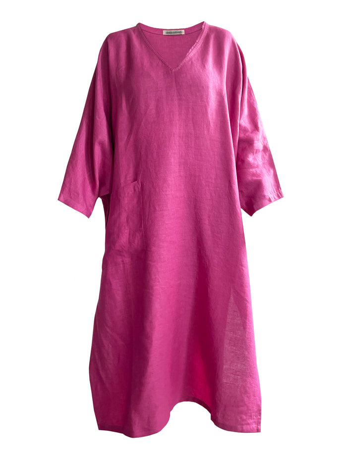 denis colomb Women's Tunic Dress Shocking Pink