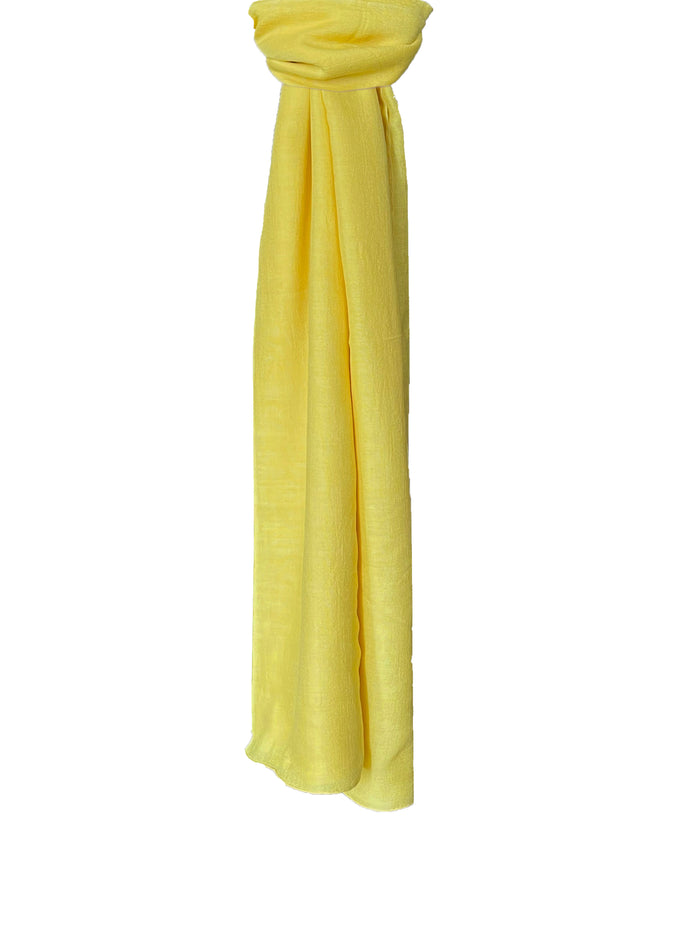 Denis Colomb Georgia Silk Large Shawl Blazing Yellow