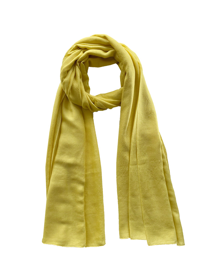 denis colomb Georgia Silk Large Shawl Blazing Yellow