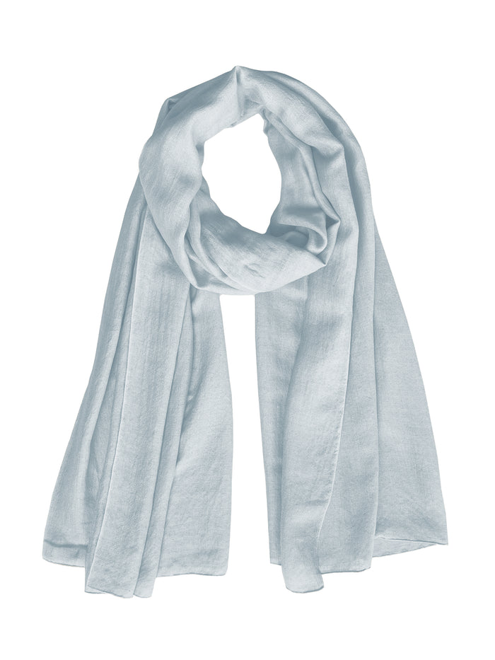 denis colomb Georgia Silk Solid Stole Desert Sky Blue