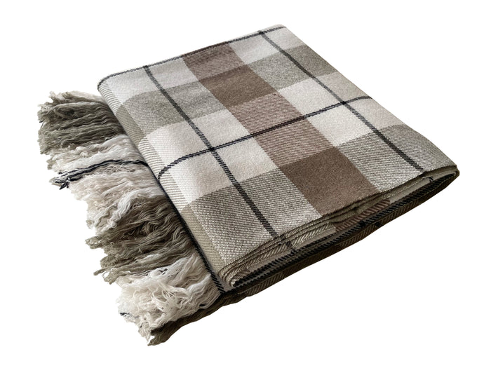 Denis Colomb Horo Blanket Moonbeam + Pale Olive + Burma Brown