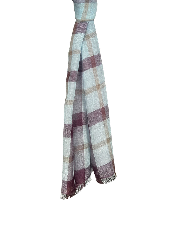 Denis Colomb Hydra Shawl BLACK+PEARL GREY+ULTRAMARINE