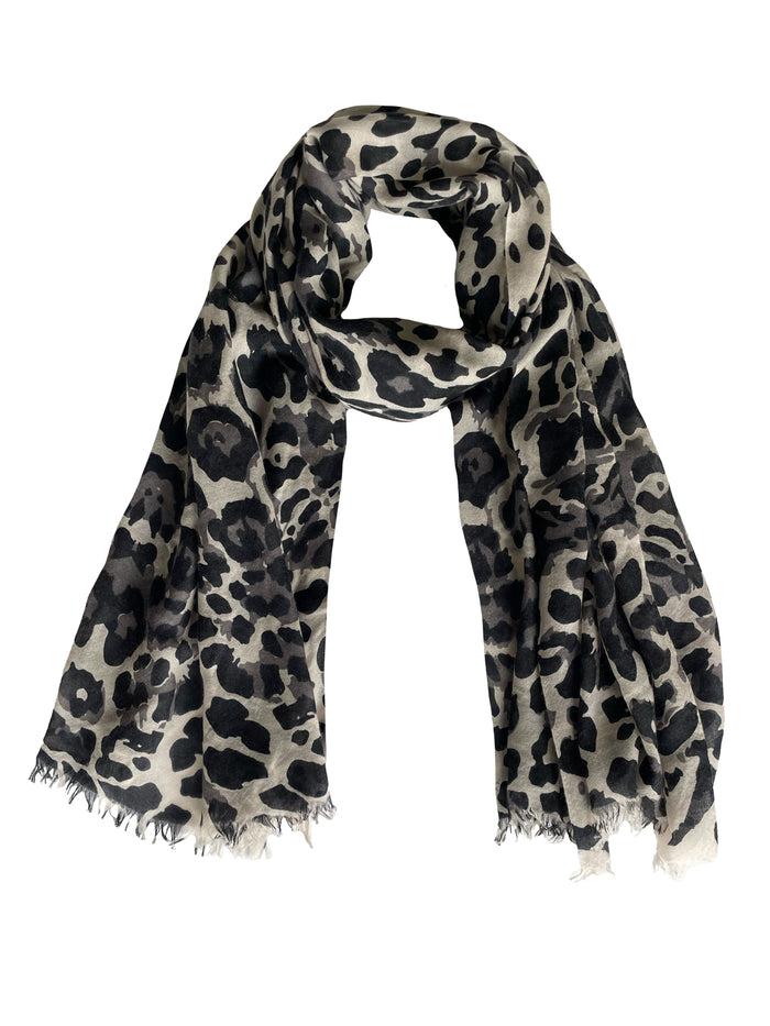 Denis Colomb Jaguar Toosh Shawl Moonbeam + India Ink + Rhino Grey