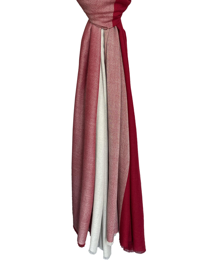 Denis Colomb Kiri Two Tone Checks Nomad Light Grey + Queen's Red