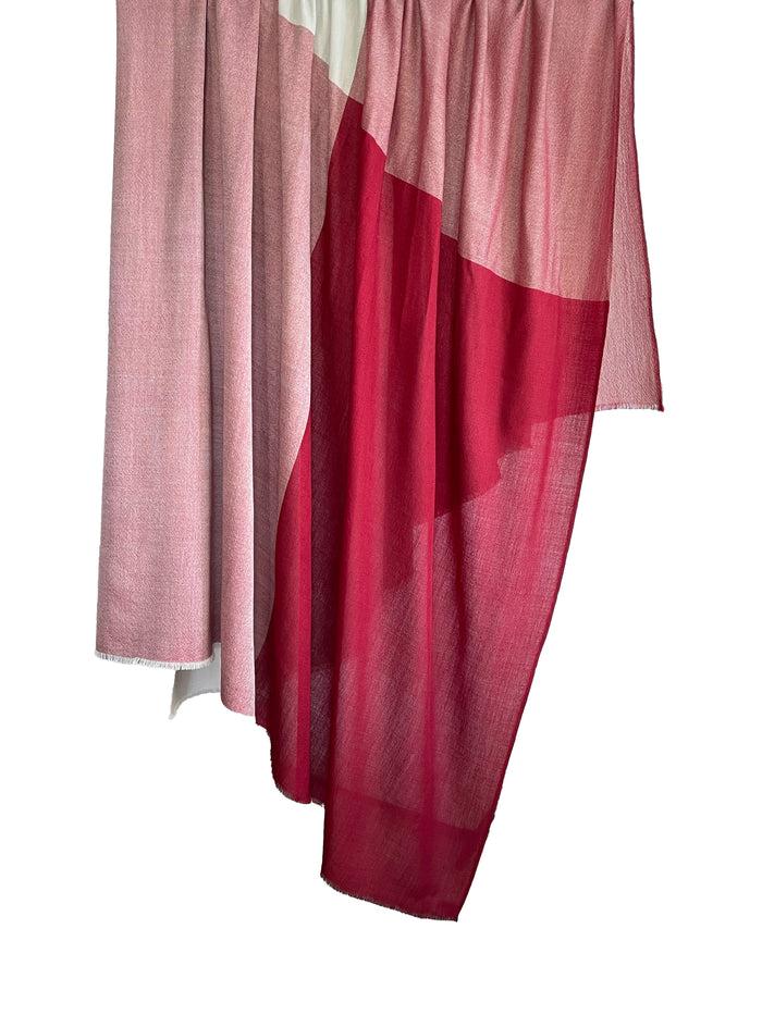 denis colomb Kiri Two Tone Checks Nomad Light Grey + Queen's Red