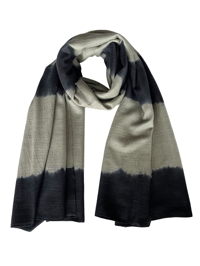 Denis Colomb Malibu Wide Stripe Stole Elephant Skin + African Night