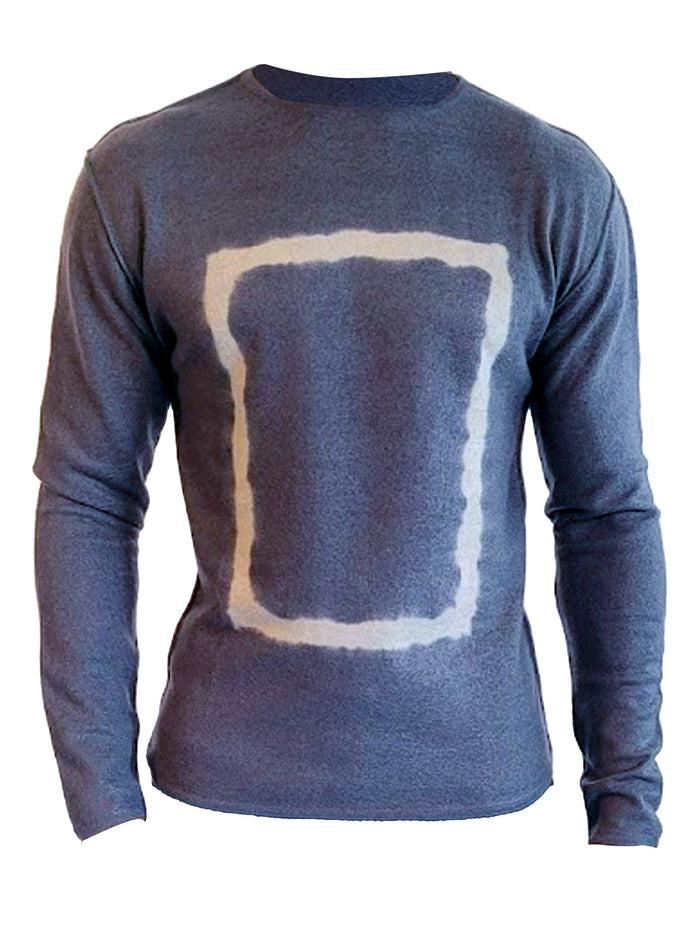 denis colomb Men's Crewneck Feutre Tie Dye Moonless Night+elephant skin