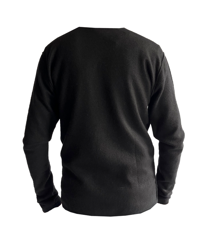 Denis Colomb Men's Tie Dye Feutre Crewneck Black + Moonbeam