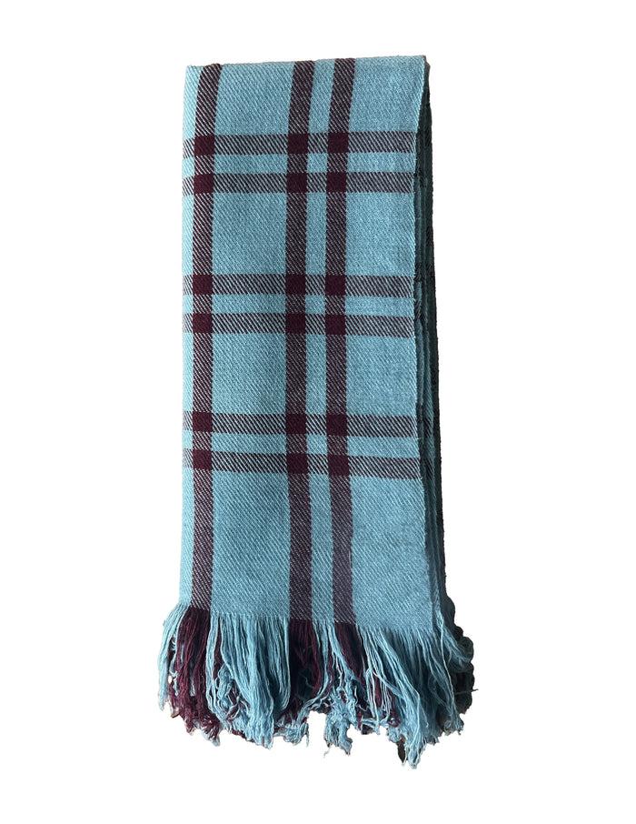 Denis Colomb Nara Blanket Blue Jade + Dark Crushed Violet