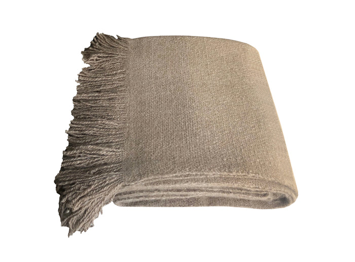 denis colomb Natural Handspun Blanket/available for special order Natural Brown