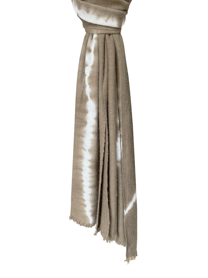 Denis Colomb Perou Lightning Stole Silver Mink + White