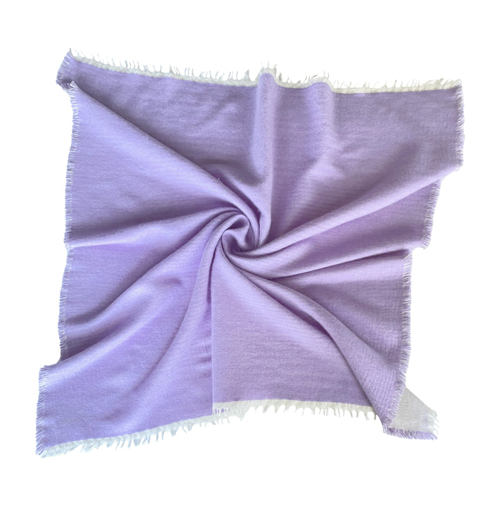 Denis Colomb Reversible Baby Blanket Lavender+White