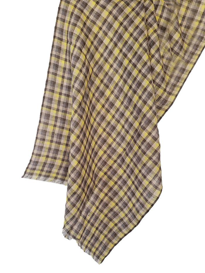 Denis Colomb Samba Checks Stole Sand+ Burma Brown+ African Night