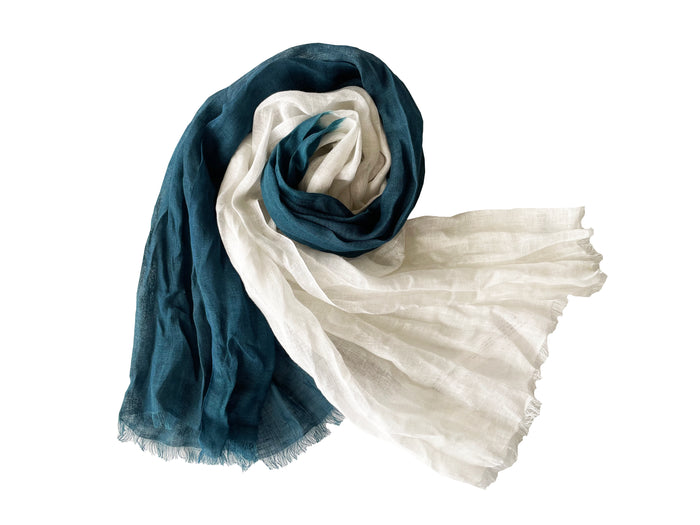 denis colomb Samba Two Tone Stole White+Brazilian Blue