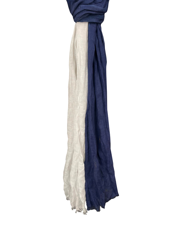 Denis Colomb Samba Two Tone Stole White+Cobalt Blue
