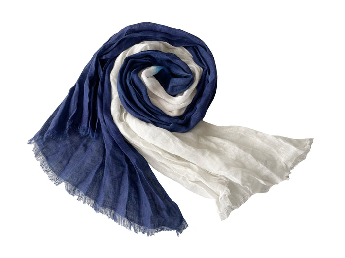 Denis Colomb Samba Two Tone Stole White+Cobalt Blue