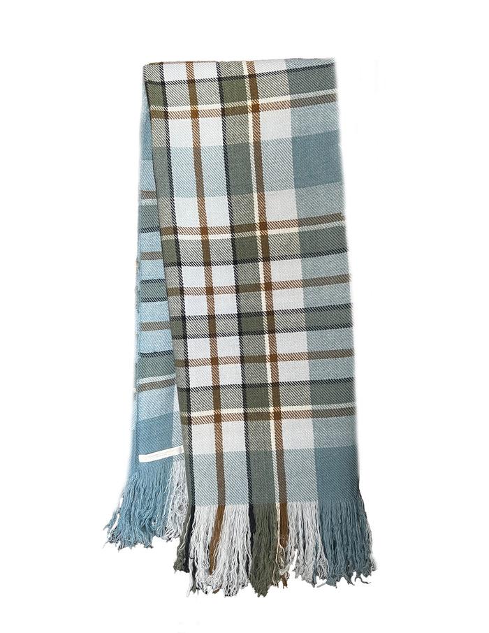 denis Colomb Sapa Blanket White + Cumin + Light Grey + Camel + Blue Stone