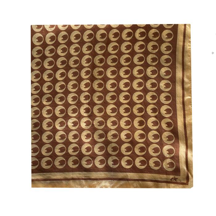 denis colomb Silk Colomb Logo Bandana Myrballum + Light Tea