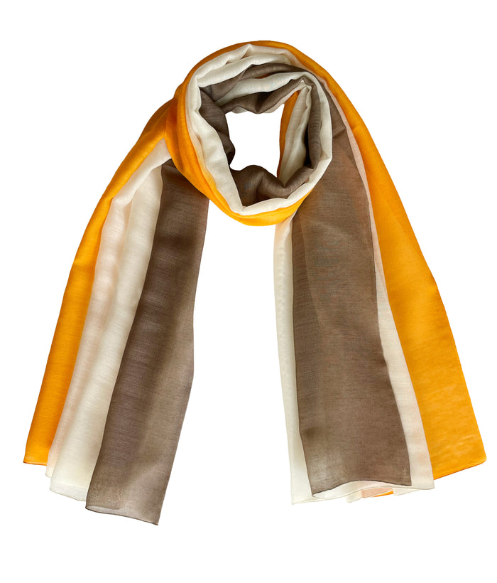 denis colomb Silky Cloud Three Color Cappuccino + White + Orange