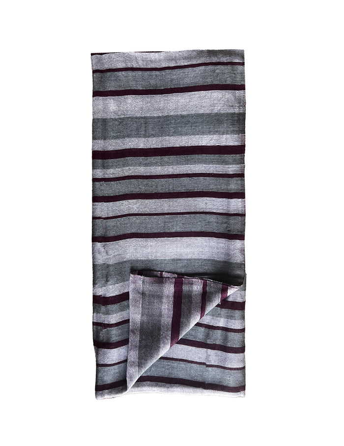 Denis Colomb Simi Stole Dark Crushed Violet + Pale Blue + Dark Jade