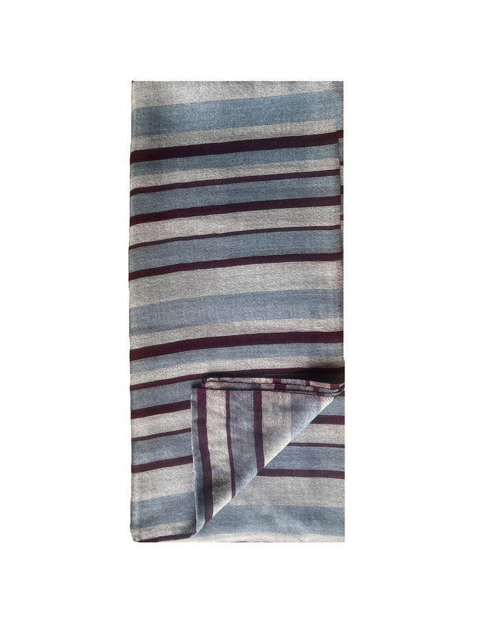 Denis Colomb Simi Stole DK CRUSH VIOLET+PALE JADE+DK JADE