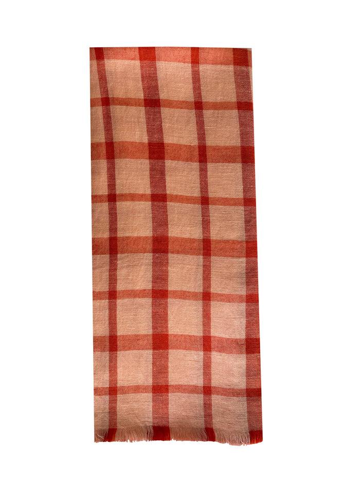 denis colomb St. Tropez Plaid Peche + Vigne + Argile Rouge