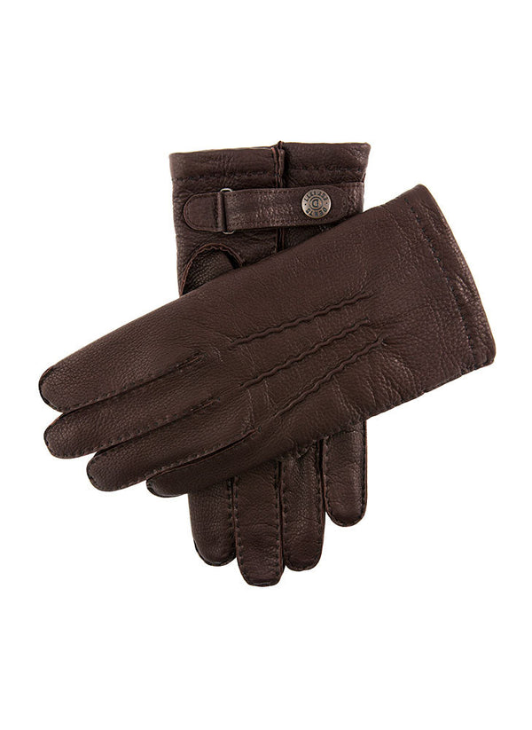 Dents Badminton | Men's Handsewn Cashmere Lined Deerskin Leather Gloves