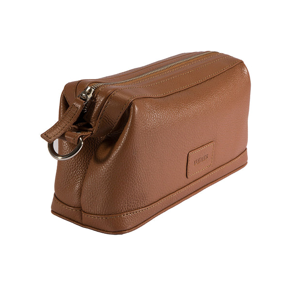 Dents Beauley | Pebble Grain Leather Wash Bag