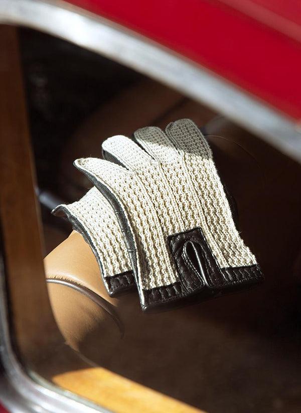 Dents Lancaster | Men's Crochet Back Driving Gloves