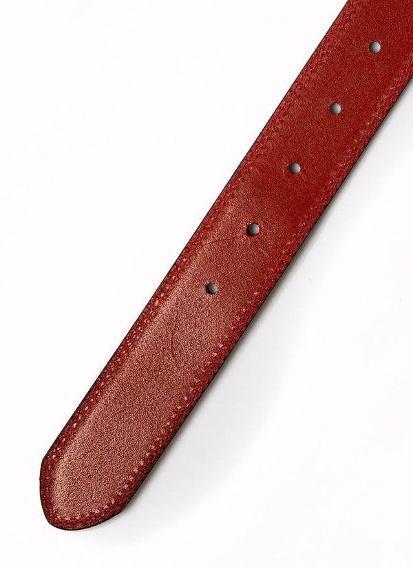 Dents Leather Belt With Contrast Colour Stitching