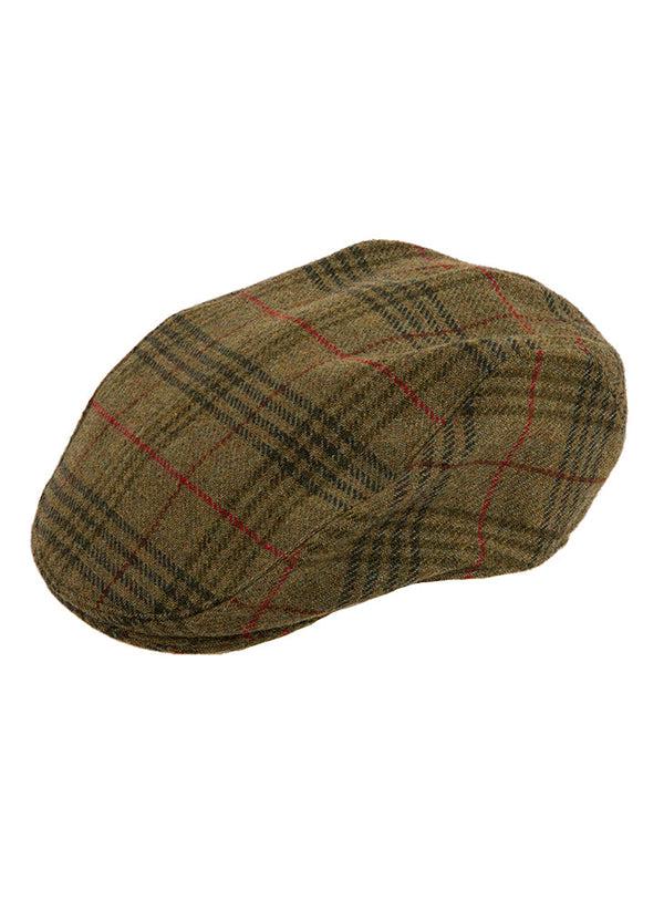 Dents Men's Abraham Moon Check Tweed Flat Cap