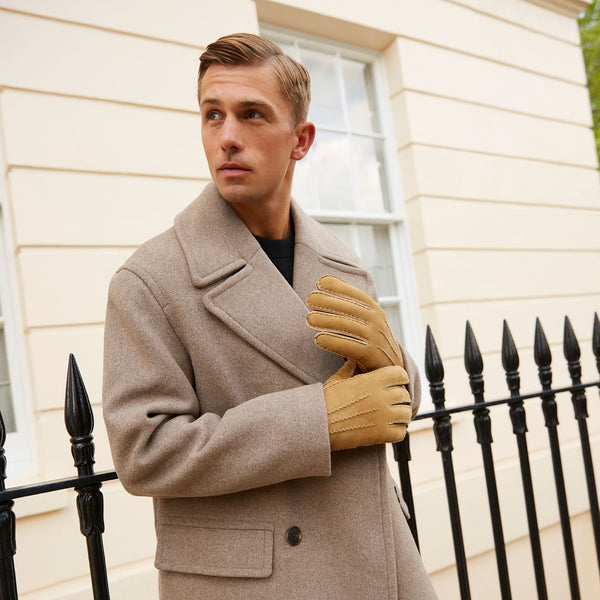 Dents Men’s Handsewn Three-Point Lambskin Gloves