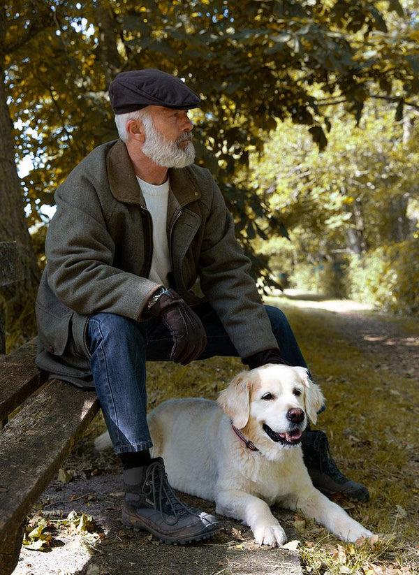 Dents Men's Waxed Cotton Flat Cap