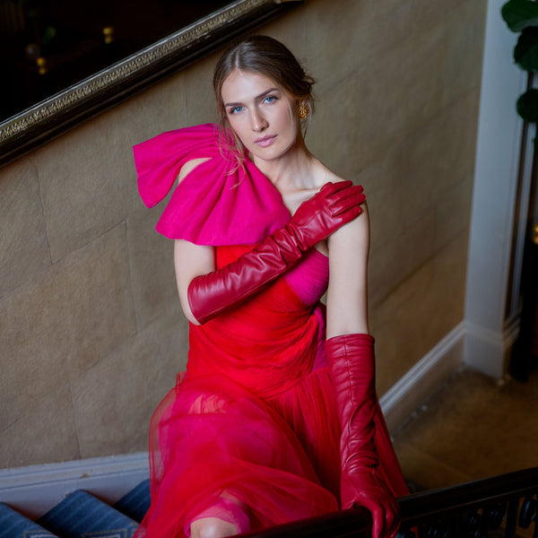 Dents Mia | Women's Single Point Long Leather Gloves