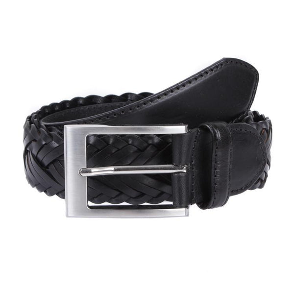 dents Plaited Leather Belt