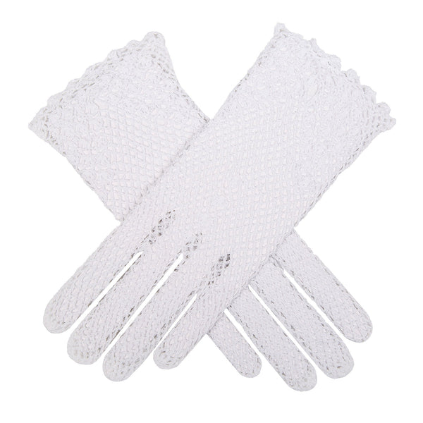 Dents Women's Cotton Crochet Gloves