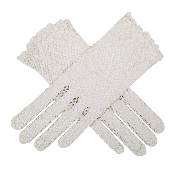 Dents Women's Cotton Crochet Gloves