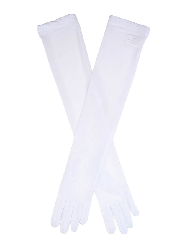 Dents Women's Long Above-Elbow Tulle Gloves