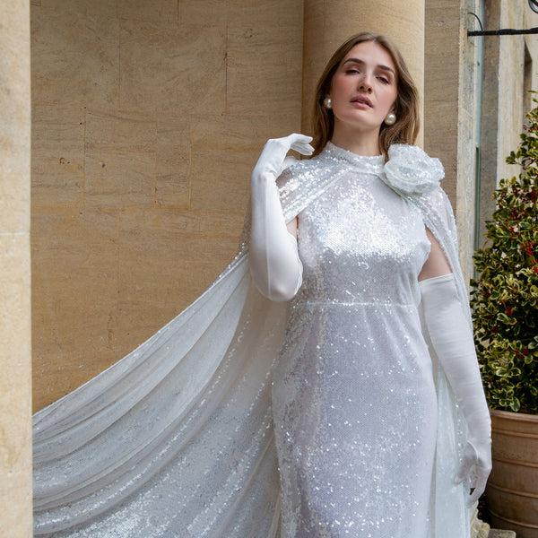 Dents Women’s Long Opera Satin Gloves