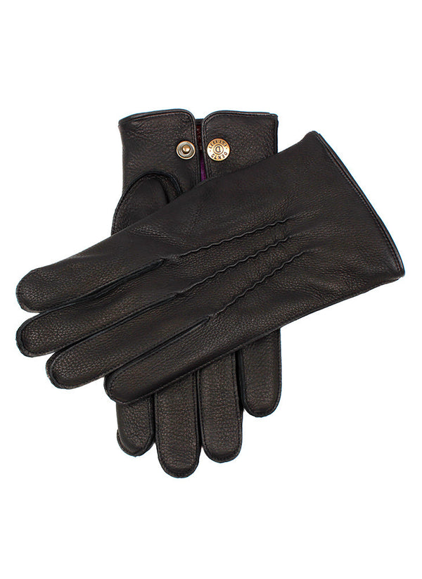 Dents Eton | Men's Cashmere Lined Deerskin Leather Gloves
