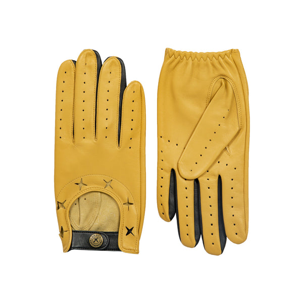 Dents Griffin | The Suited Racer X Dents Two Colour Leather Driving Gloves
