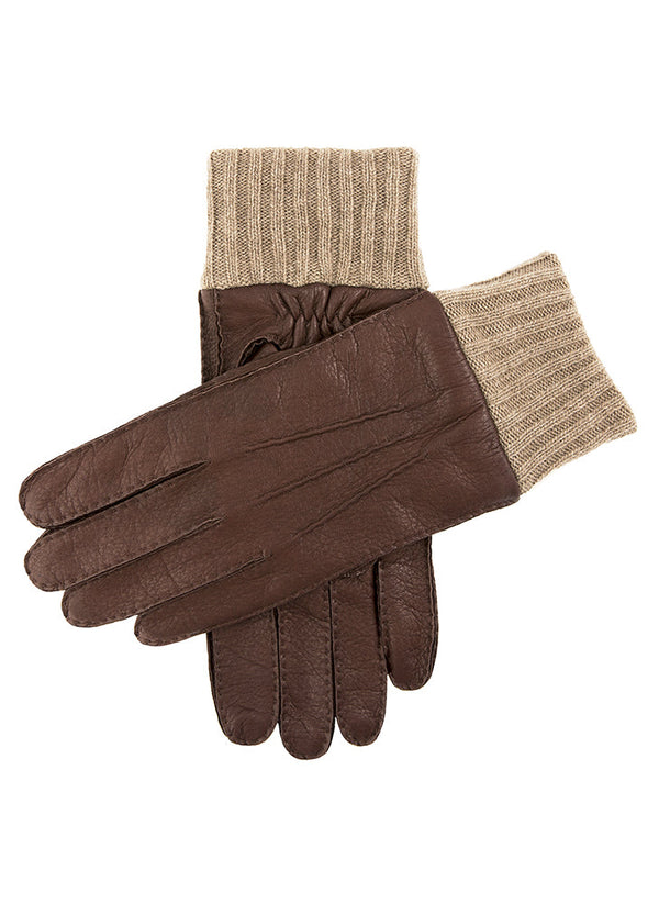 dents Helston | Men's Cashmere Lined Deerskin Leather Gloves