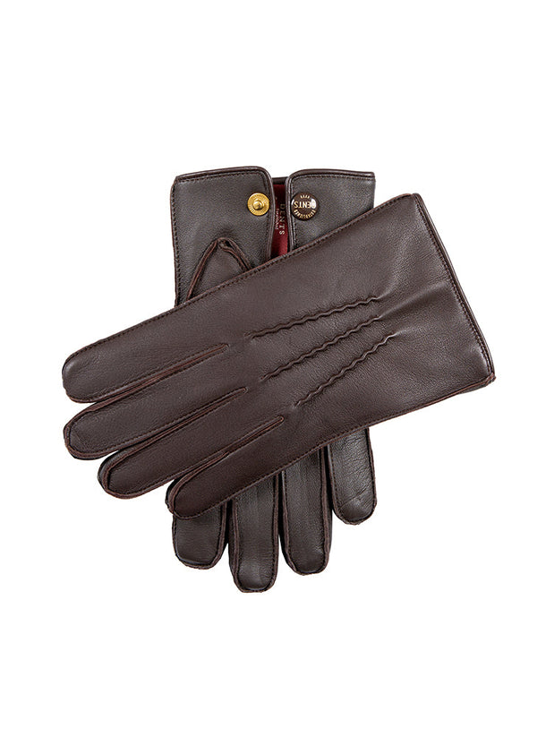 Dents Hengrave | Men’s Fur Lined Touchscreen Leather Gloves