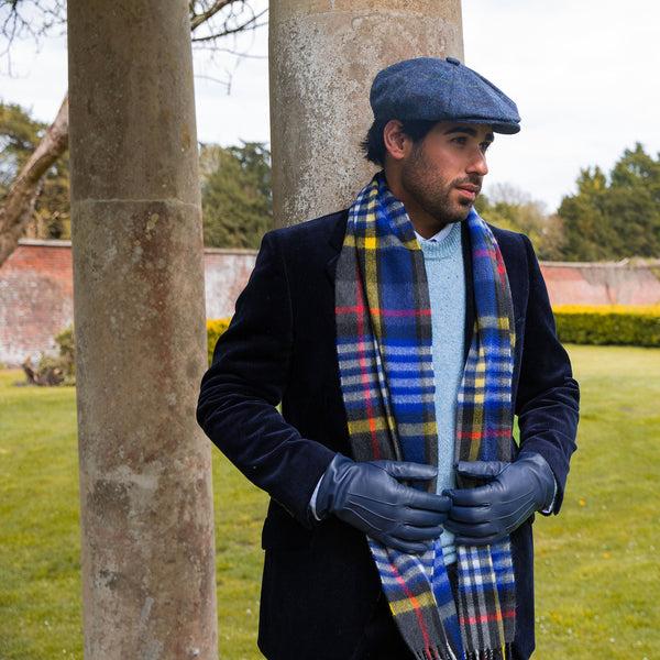 Dents Heritage Bold Check Cashmere Scarf With Tassels And Gift Box