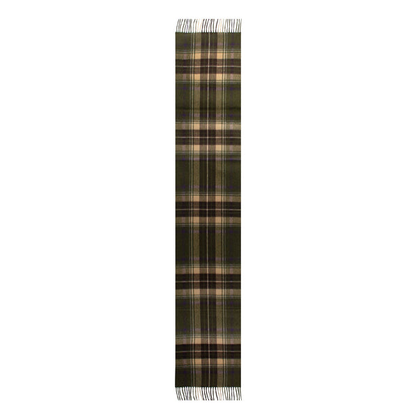 Dents Heritage Extra-Large Check Cashmere Scarf With Tassels And Gift Box